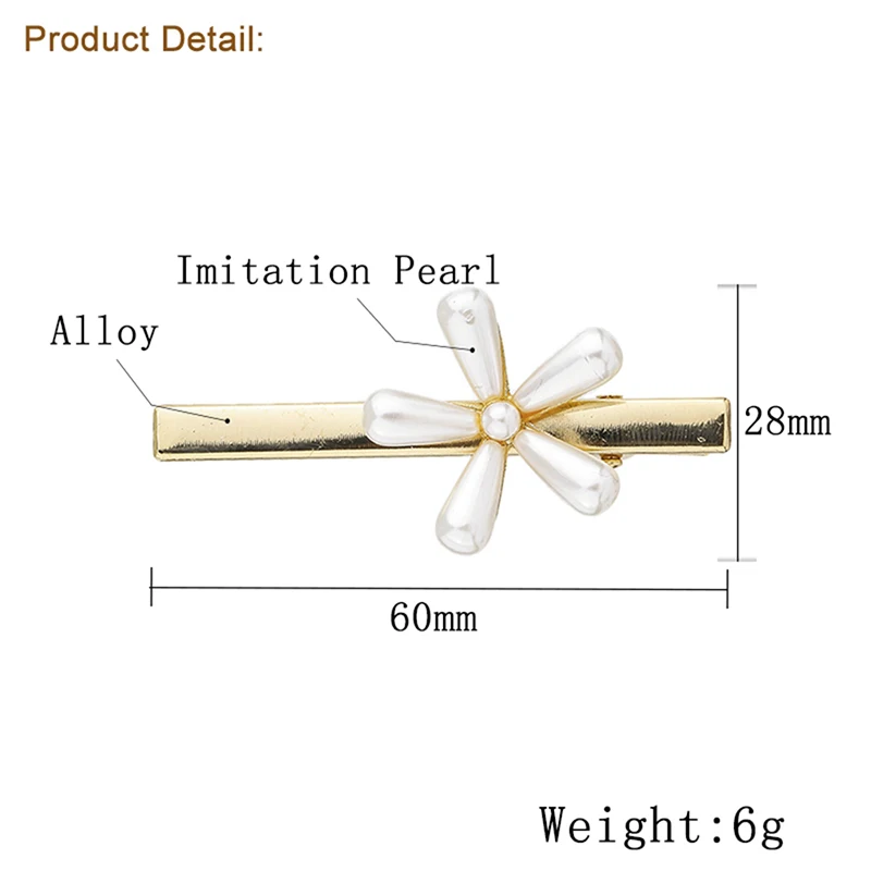Модные корейские жемчужные бусы Длинные Цветочные заколки для волос элегантное