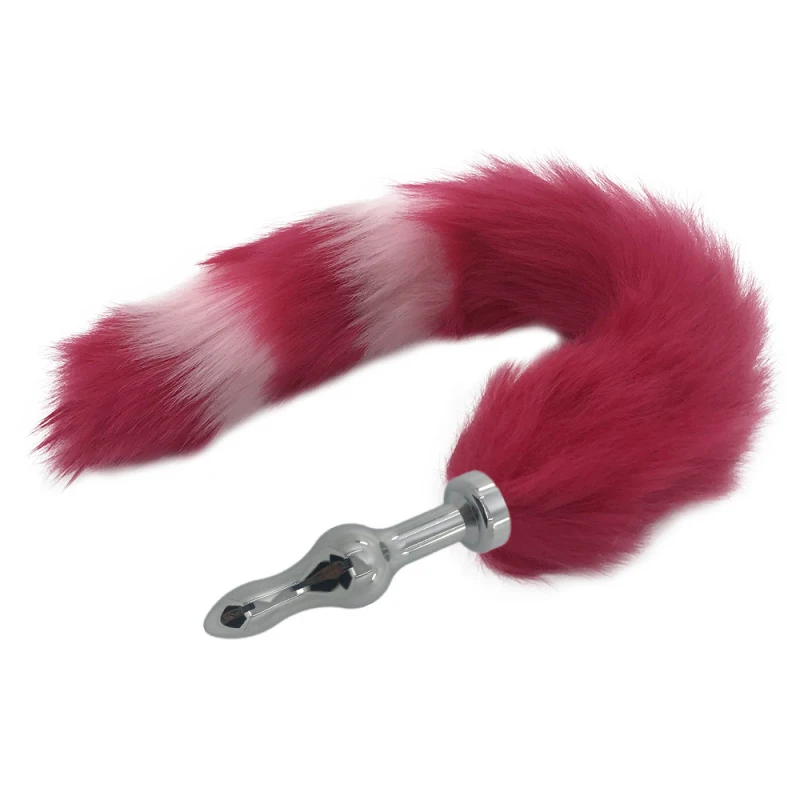 Stainless Steel Anal Sex Toys Faux Fox Tail Plug Sexy Romance Adult Games Butt for Woman Men H8-197G | Красота и здоровье