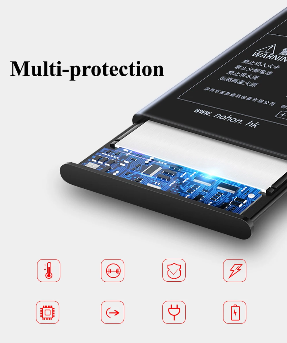 Nohon 2200 мАч батарея для iPhone 6 6G i6 Apple iPhone6 встроенные литий-полимерные аккумуляторы с бесплатными инструментами для Apple iPhone 6 батарея