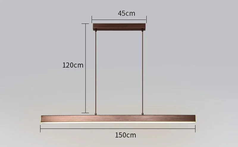 I Modern LED Pendant Light Fixtures Creative Rectangle Hanging Lamp Nordic Lamps Aluminum Hanglamp Simple Acrylic Loft Luminaire - Цвет корпуса: I