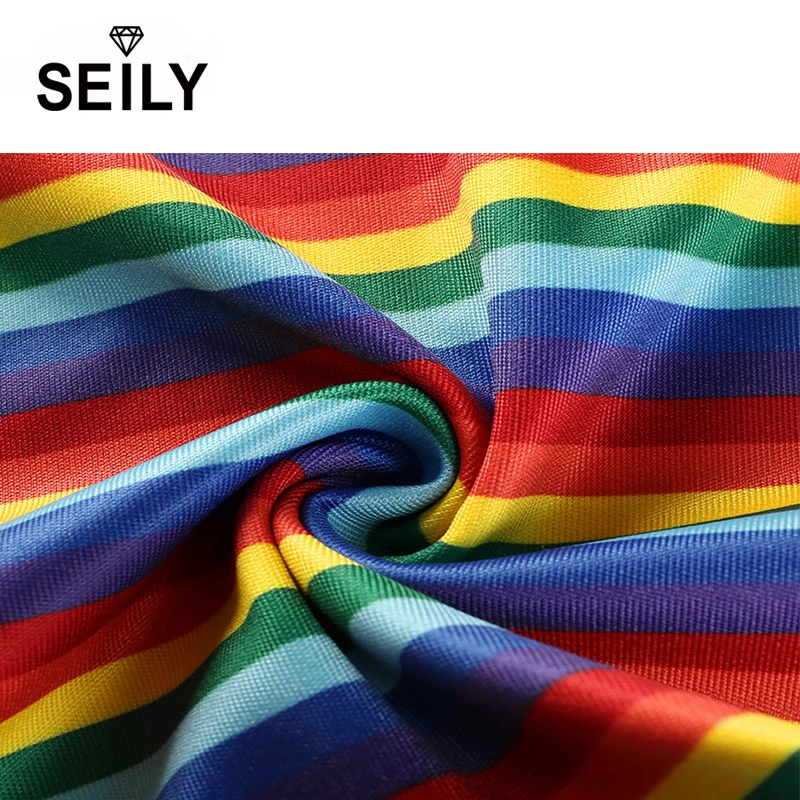 Seily нашивки радуга женская футболки футболка для девочки топы женскиелетняя