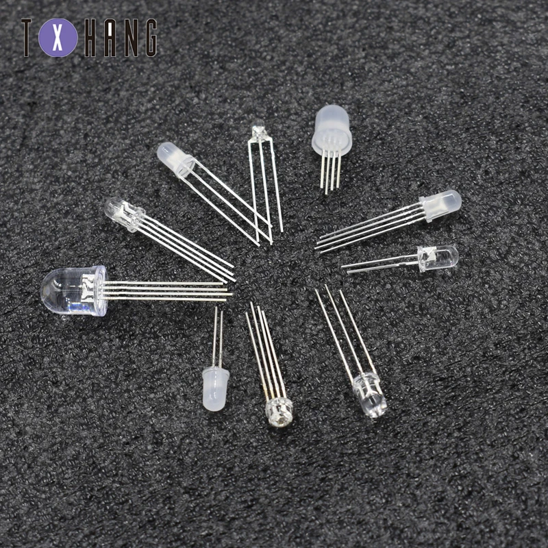 100 шт круглый светодиодный головной убор 5 мм красно-синий/красно-зеленый двойной