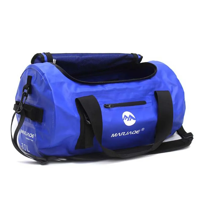 30L BLUE Высокая емкость ПВХ Водонепроницаемый сухой мешок 30л 60л 90Л Открытый Дайвинг складной пляж плавательный мешок рафтинг парусный спорт океан сумка - Цвет: 30L BLUE