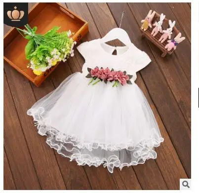 2018 Новое корейское летнее От 0 до 3 лет платье на бретелях для девочек импортные