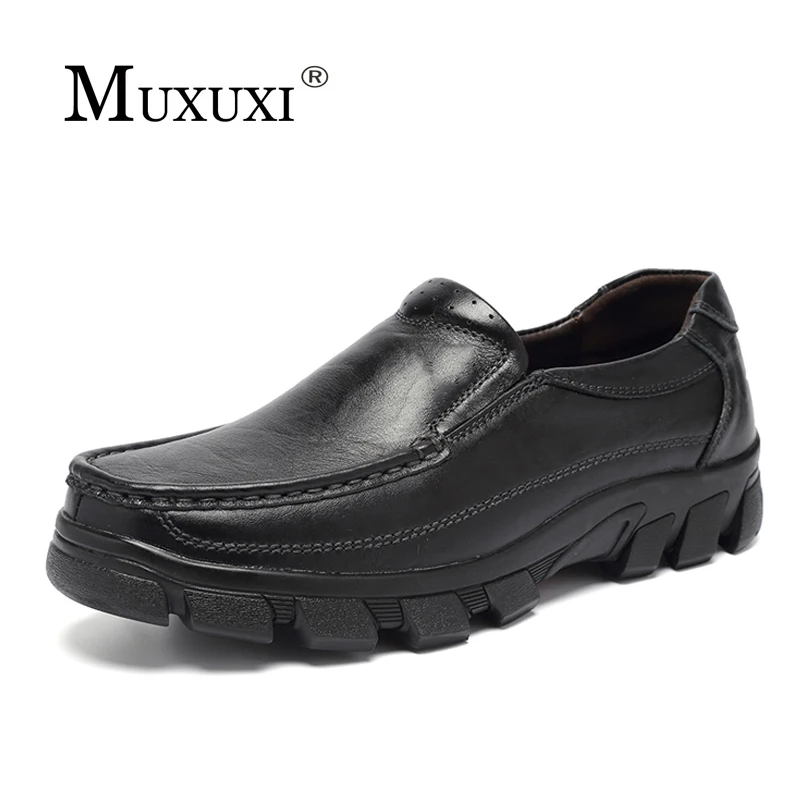 2018 Brand Men outdoor Shoes Paten tnatural Leather Classic Oxford Shoes Fashion Handmade Men Casual business Shoes plus size