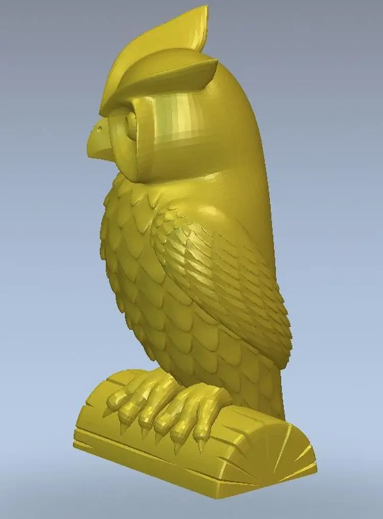 3d модель рельеф для ЧПУ в формате STL Panno owl 3|3d model relief|3d relief modelfor cnc |