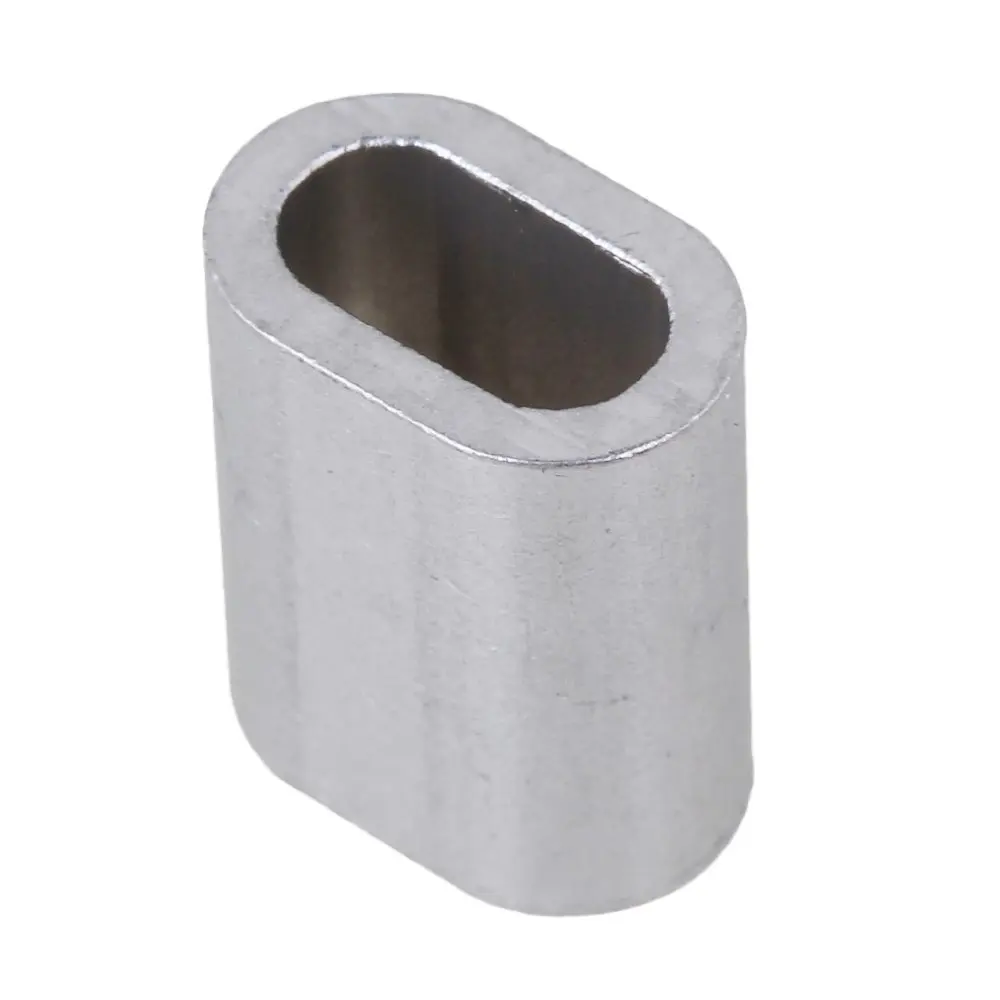 4 мм овальная форма серебряная алюминиевая опрессовочная петля трос зажим рукава