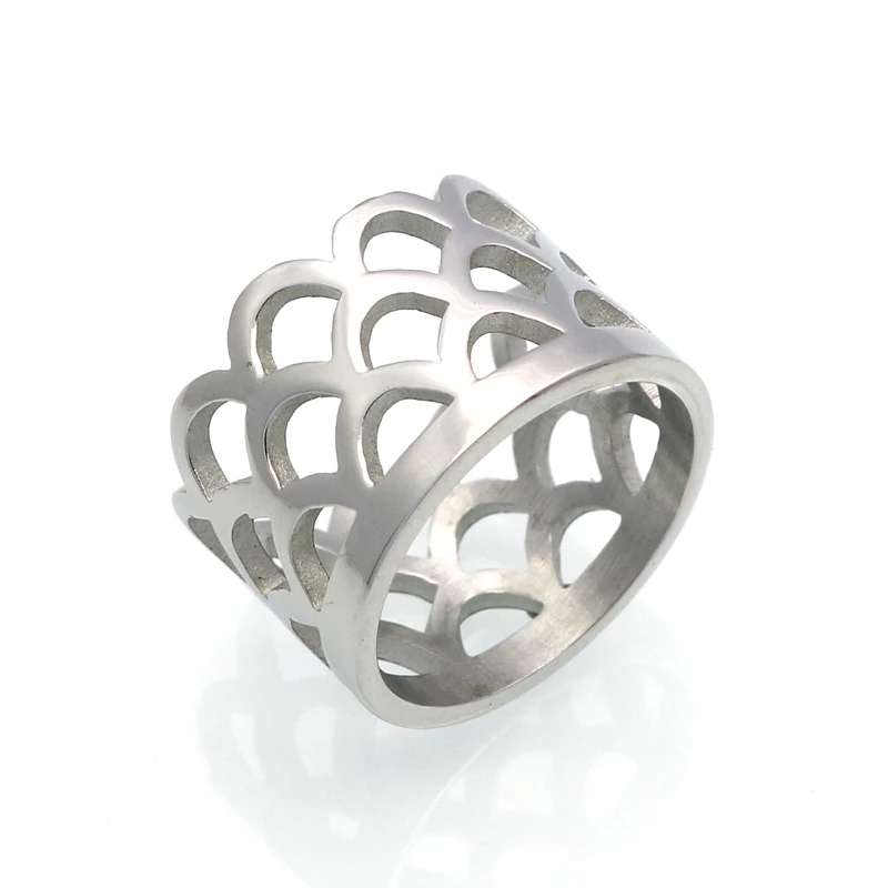 Кольцо из титановой стали для мужчин и женщин ажурное ювелирное изделие в форме