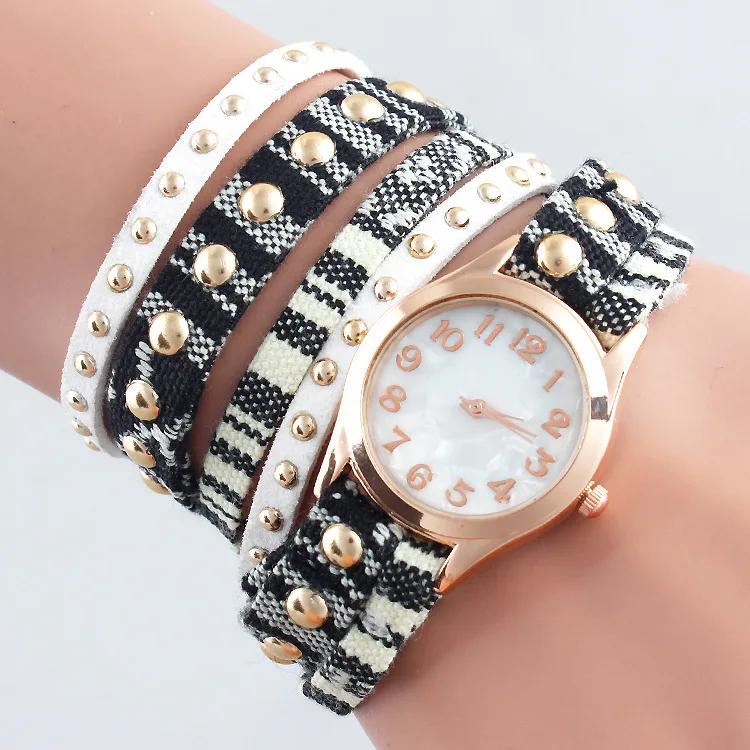 Женские часы Gnova из платины индийские этнические перуанские золотые наручные с