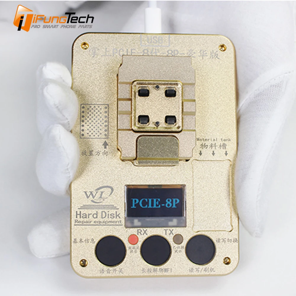 

WL PCIE 8 NAND Programmer Memory Upgrade Tool NAND Flash IC Chip HDD Serial SN Read Write Repair For iPhone 8g 8P X