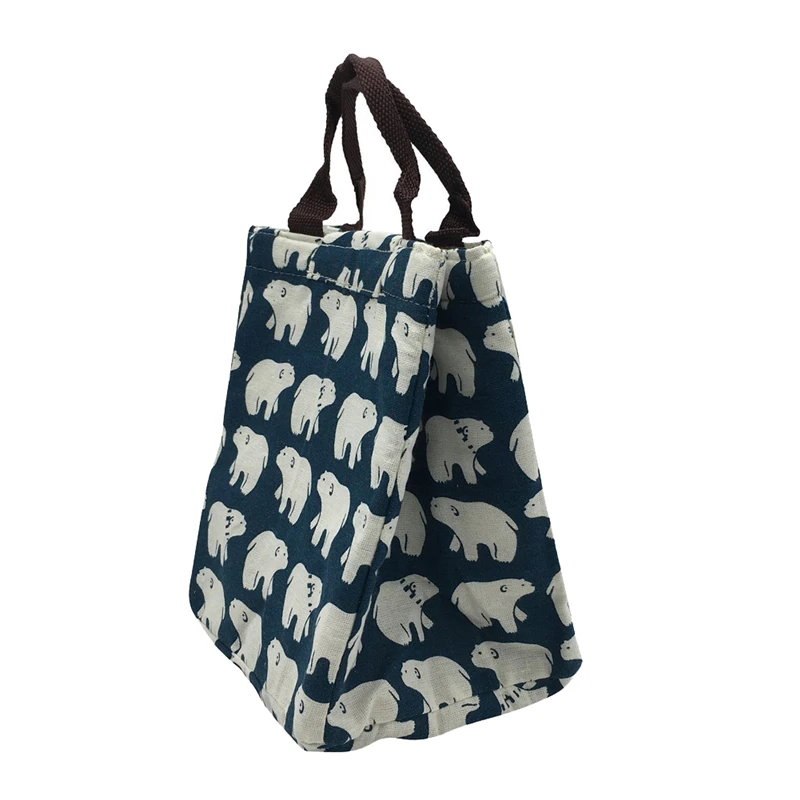 Симпатичные сумки для пикника с принтом уличная сумка из ткани Оксфорд ледяной