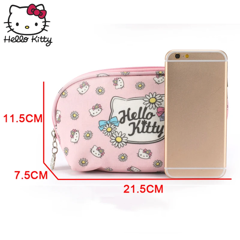 Кошелек Hello Kitty с милым мультипликационным принтом женская сумка дорожная для