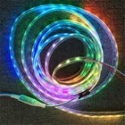 Пиксельная индивидуально Адресуемая Светодиодная лента WS2812B, 5 в постоянного тока, 3060144 светодиодовм, чернаябелая ПП, IC, 2812 пикселей