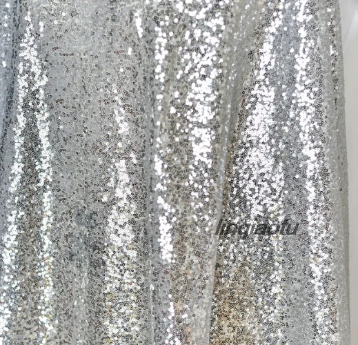 Ткань с блестками 3 мм золотистые и Серебристые молочные белые темно-синие