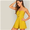 SHEIN Комбинезон На Бретелях С Открытой Спинкой Стильный Яркий Короткий Комбинезон