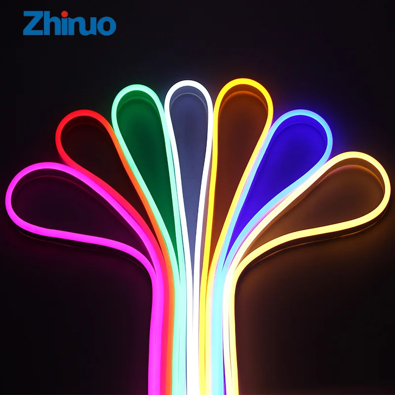 Светодиодная лента ZHINUO 12 В RGB SMD5050 светодиодные неоновые огни ремень 16 цветов