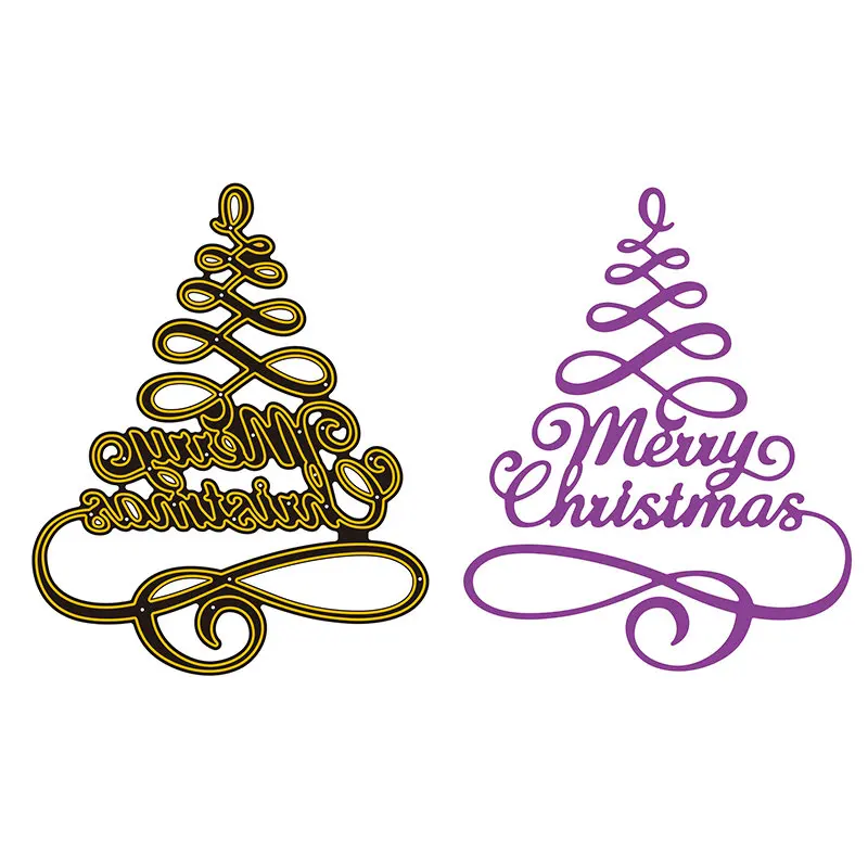 Рождественские металлические резные штампы для рождественских карт