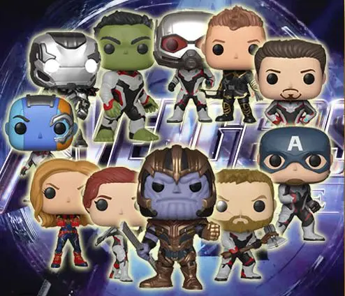 Официальный Funko pop Marvel: Мстители 4 эндшпильные Тони Старк, Тор, танос, черная вдова Виниловая фигурка Коллекционная модель игрушка