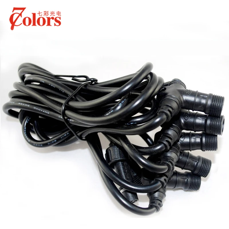 

2-PIN/4PIN T Connection Cable/Wire IP67 Waterproof for LED Light 0.5 Meter Distance Between Two Lamps(can install 6pcs lights)