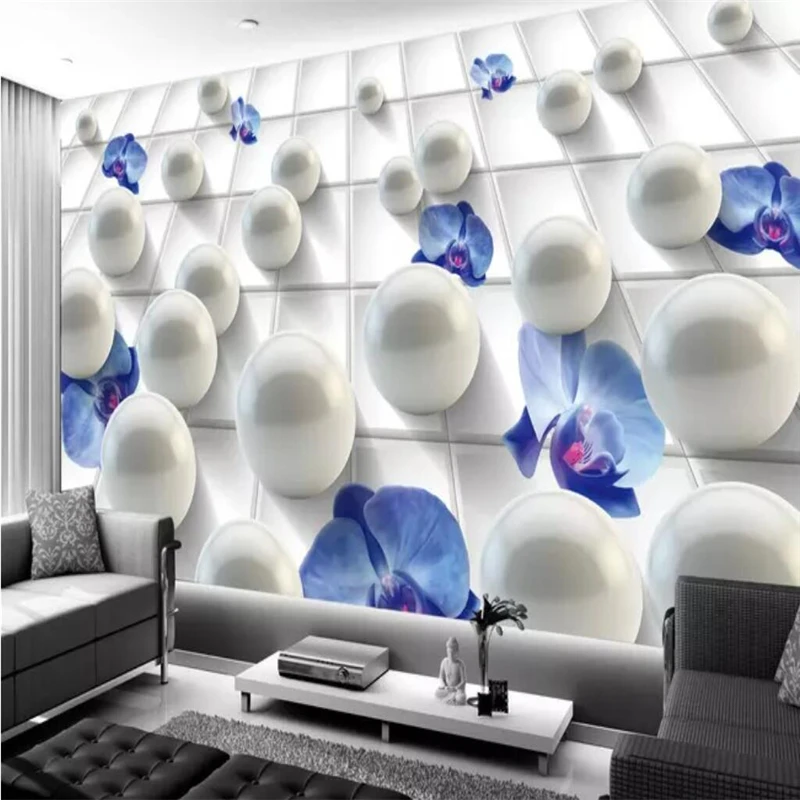 

beibehang Wallpaper custom living room bedroom wallpaper mural modern fashion magnolia 3D decorative painting wall Wallpaper