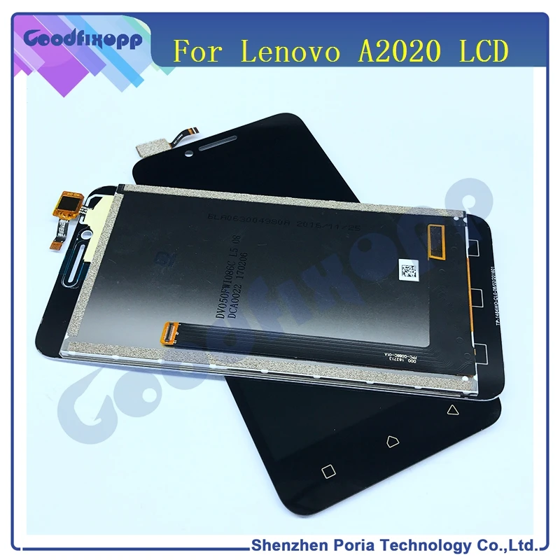 Оригинальный ЖК дисплей для Lenovo A2020 с сенсорным экраном дигитайзер в сборе