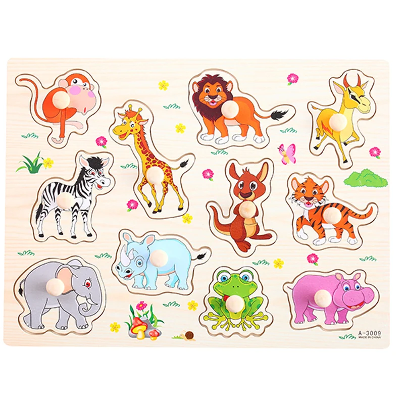 Детские игрушки Монтессори деревянная головоломка/ручная доска набор обучающая