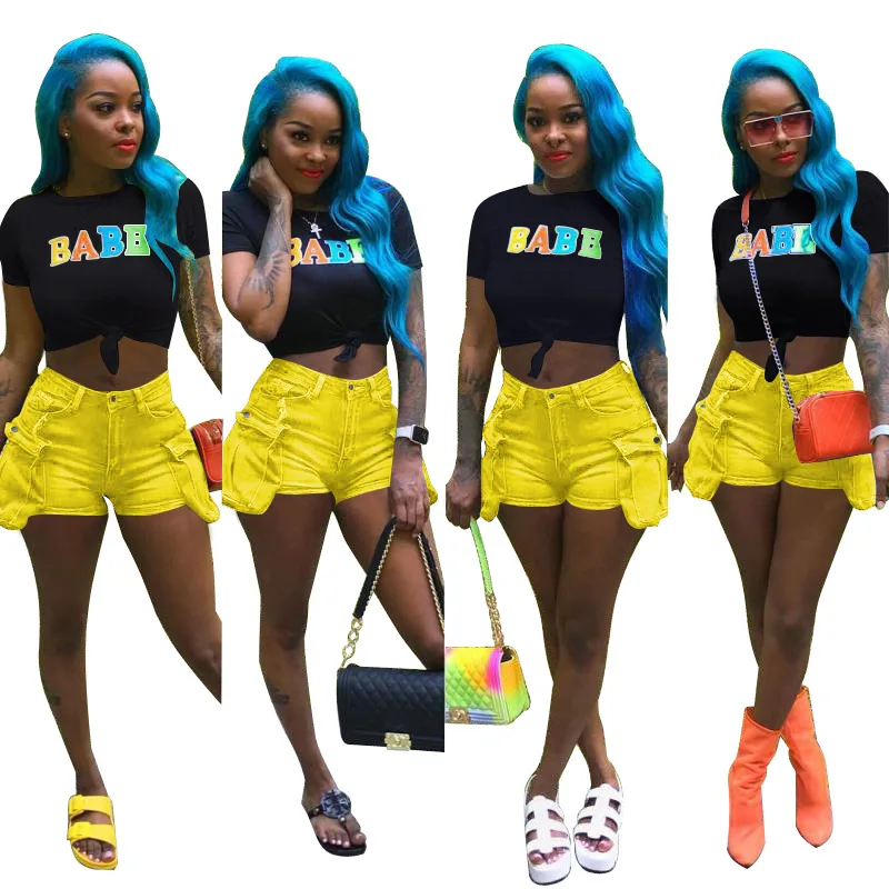 Летняя новая модная футболка с простым круглым вырезом и буквенным принтом