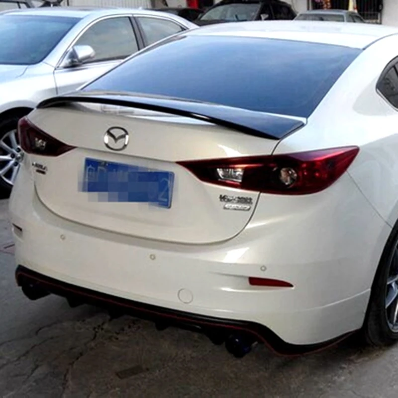Для Mazda 3 M3 Axela 2014 до 2017 год спойлер Высокое качество ABS Материал купе грунтовка или
