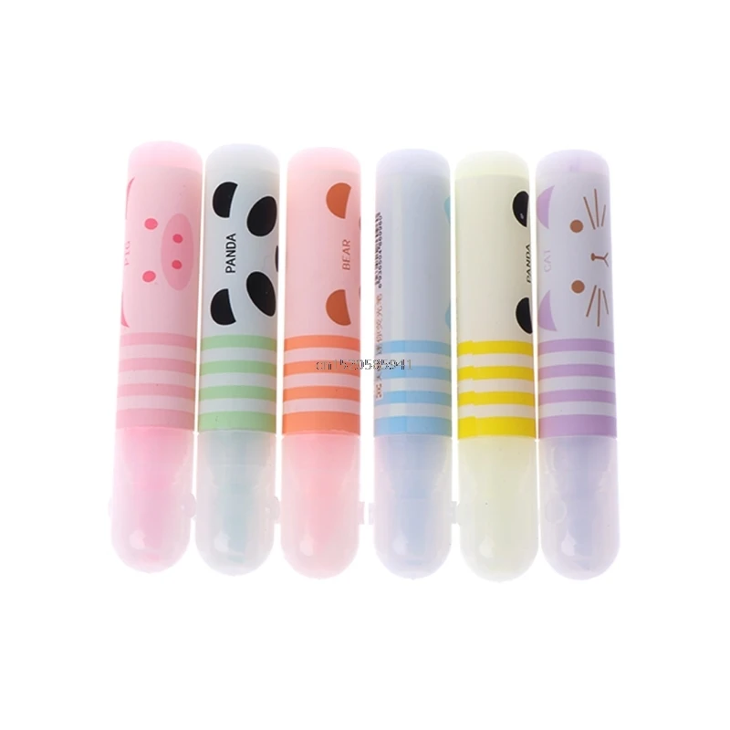 6 шт./компл. милые животные хайлайтер граффити Рисование Краска Маркер ручка