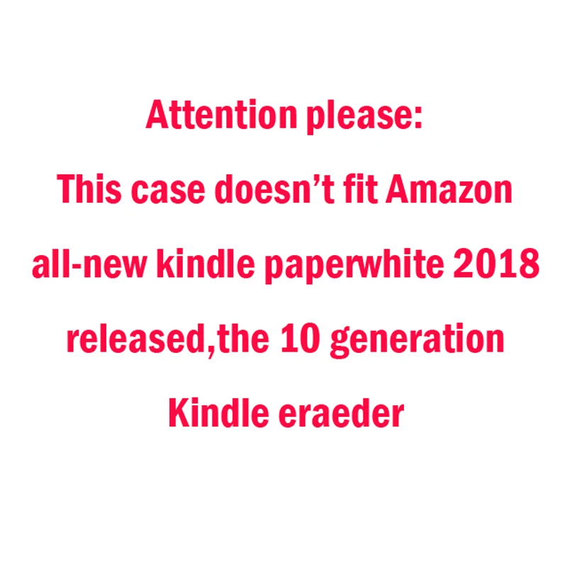 Hot Pada case for Amazon kindle paperwhite 2015 6'' touchscreen ereader 6 smart cover pu leather case(Don't touch my kindle) |