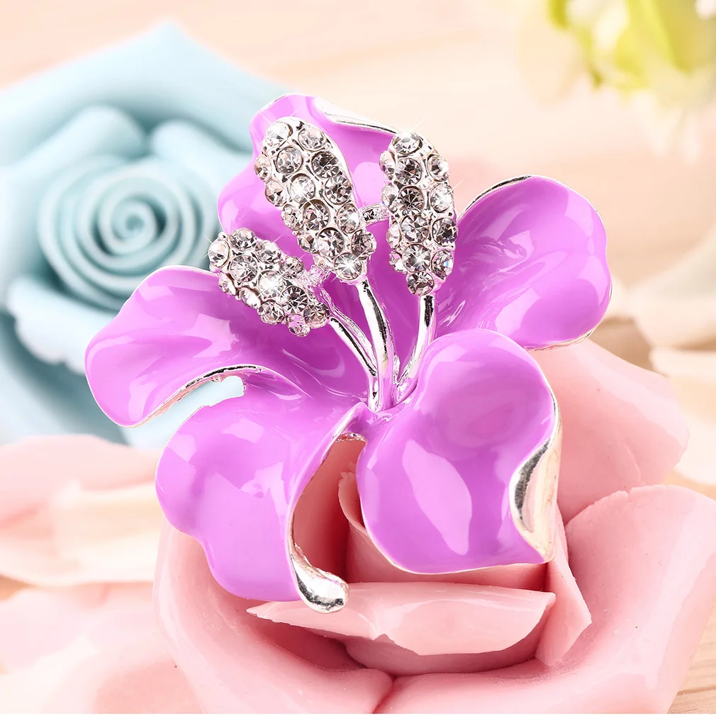 2018 распродажа стразы в форме цветка брошь для женщин сплав броши булавка женские