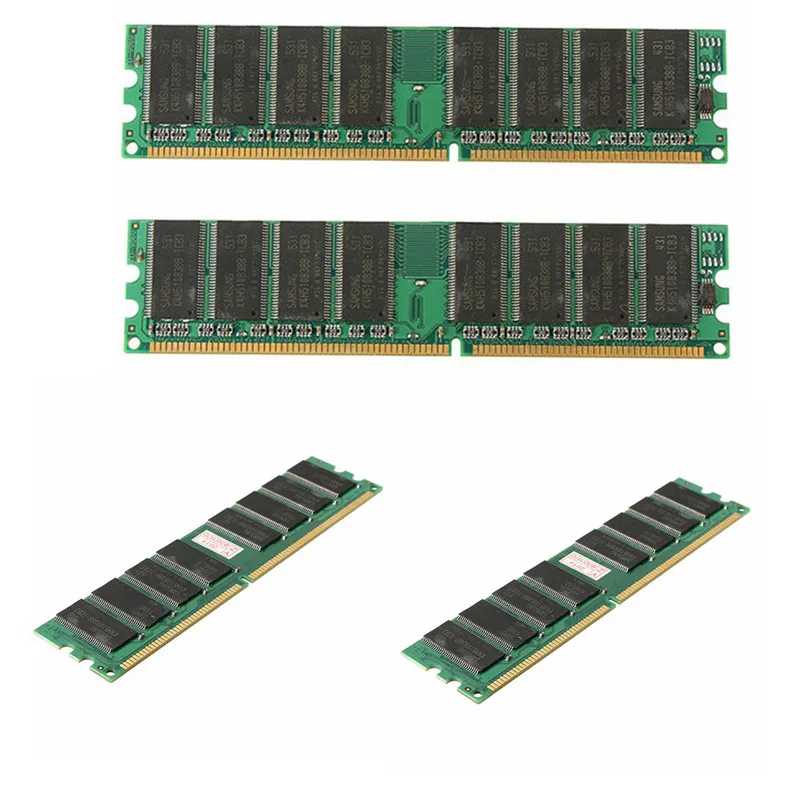 Новинка DDR 1GB В Памяти Совместимый Ram 400MHz С Низким Уровнем Шума Настольный ПК Память DIMM Для RAM CPU GPU APU Non-ECC PC3200 184pins