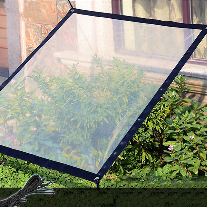 1Pc Transparent Tarpaulin Film Canopy Bird Proof Windshield Succulent Garden Rainproof Tool Insulation Shed Cloth Anti Freezing