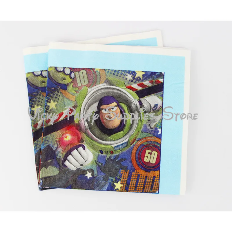 35 шт./лот набор одноразовых столовых приборов Buzz Lightyear тема День рождения ребенка
