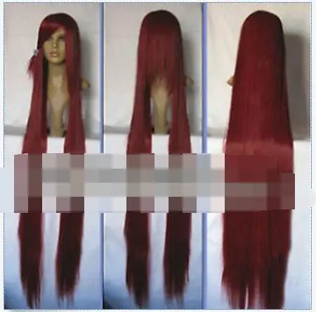 Нью Лонг Темно Красный Полный Парик Волос Мода Косплей Партии Прямо 150 см&gt&gt cosplays