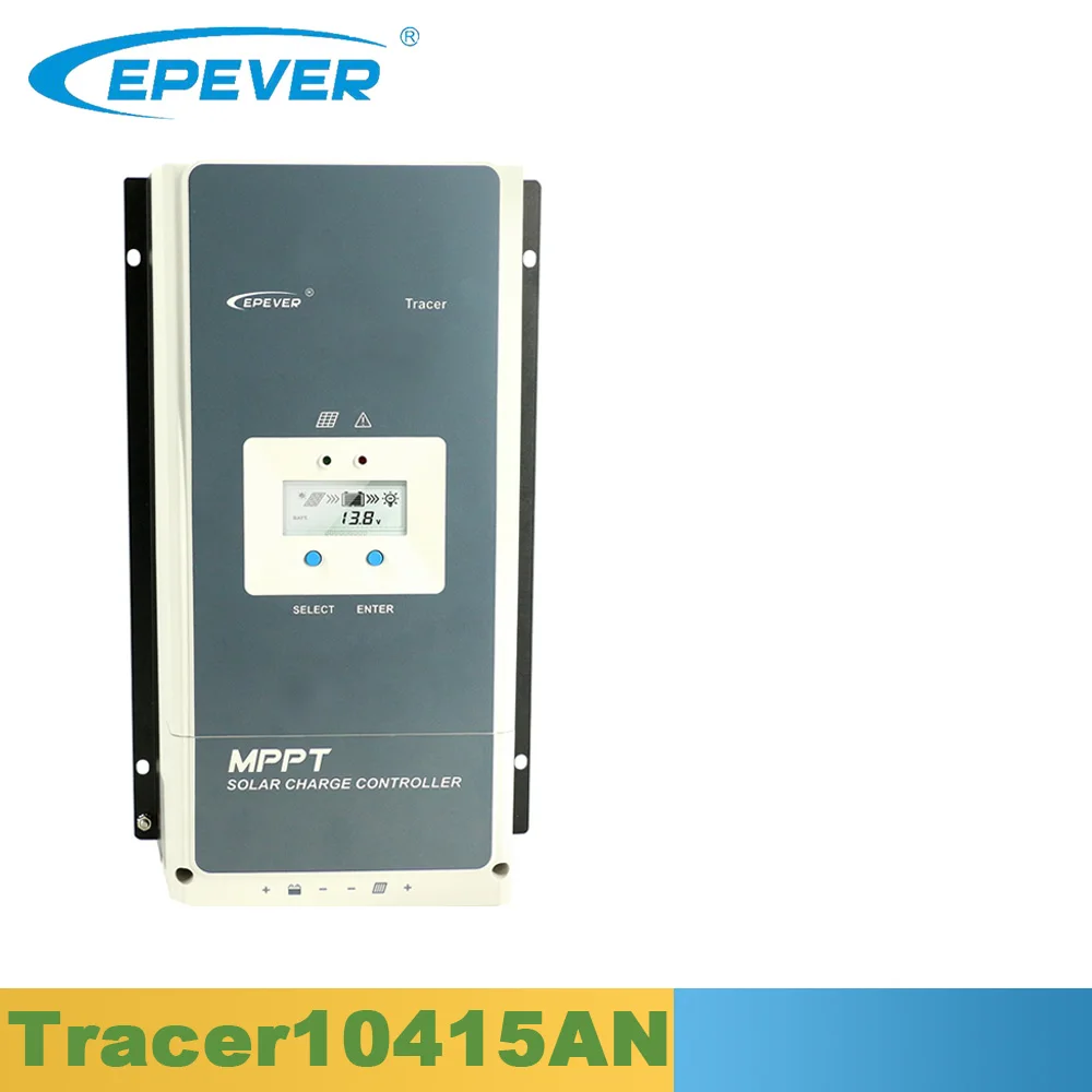 Серебристый EPever MPPT 100A 12V 24V 36V 48V Солнечный контроллер заряда с подсветкой lcd Max 150V PV вход общий отрицательный ЗАЗЕМЛЕНИЕ Индикатор 10415an - Цвет: Серебристый