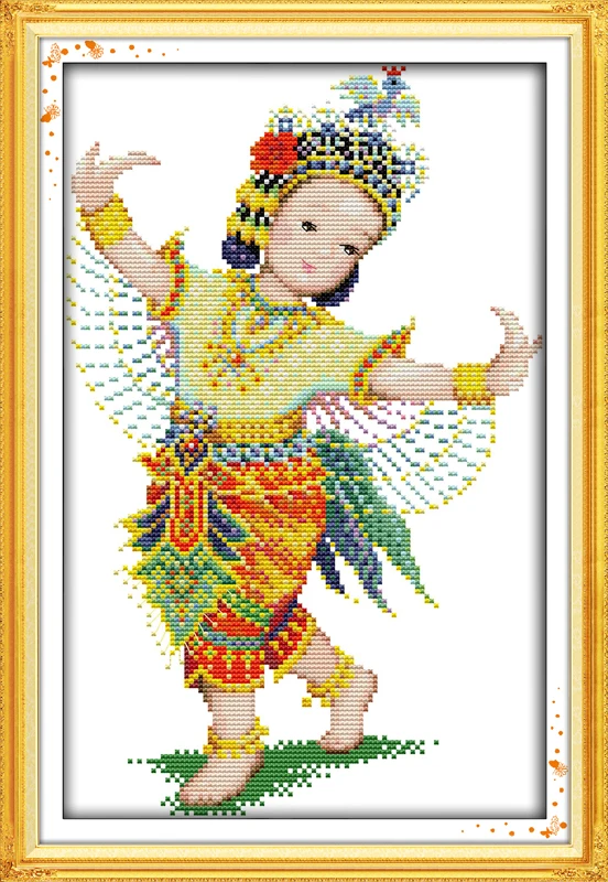 Таиланд Танцы Счетный крест 11CT печатных 14CT Набор для вышивания DMC DIY Китайский