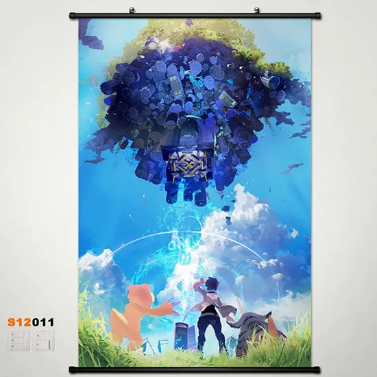 Аниме Манга DIGIMON Приключения Настенная картина прокрутка 60x90 см обои 001 | Дом и сад