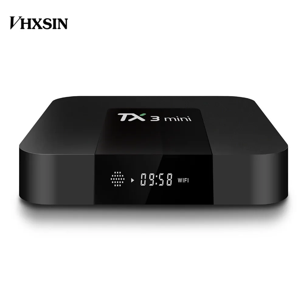 ТВ приставка VHXSIN TX3 Mini 5 шт. 2017 Горячая mini 4K четырехъядерный 2 Гб 16 Android 7 1 amlogic s905w WiFi