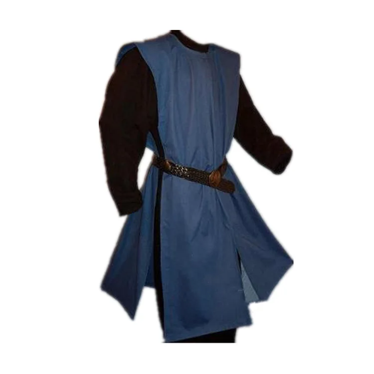 Medieval Warriors Knight Templar Crusader Costume For Adult Men Gown Shirt Top Cross Tabard Surcoat Tunic Clothes Belted 3XL 4XL |