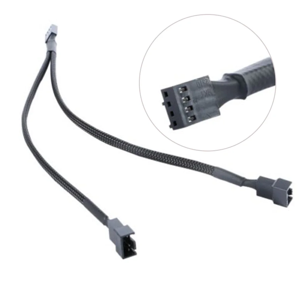 Компьютерные подключенные Провода кабели 30 см 3/4 Pin PWM для двойной мощности с ШИМ