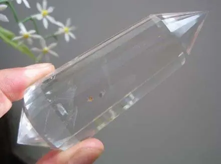 Потрясающий натуральный прозрачный кварцевый кристалл с 24 сторонами DT | Дом и сад