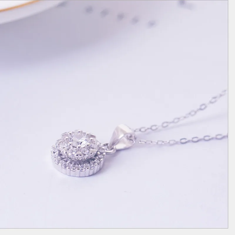 Новые ожерелья из циркона для женщин мини размер Кристальные подвески с