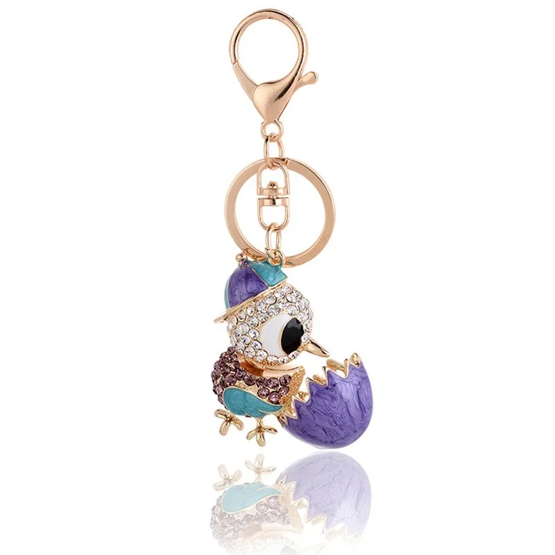 Роскошный брелок для ключей с петухом и держателем для ключей Porte clef подарок для мужчин и женщин пакет Сувенирный кулон для автомобиля