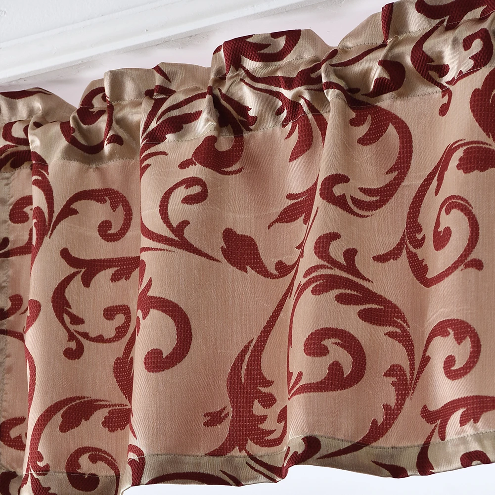 NAPEARL 1 шт. листья жаккардовые нитки короткий подзор капли окна кухня