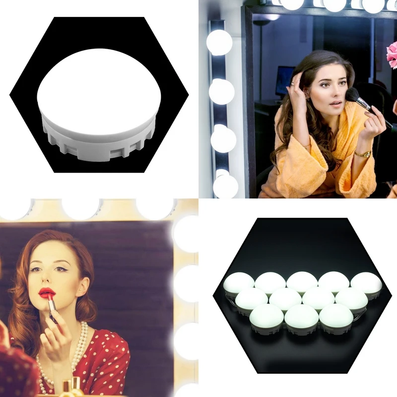 Косметическое зеркало косметическое светодиодные лампочки порт для зарядки