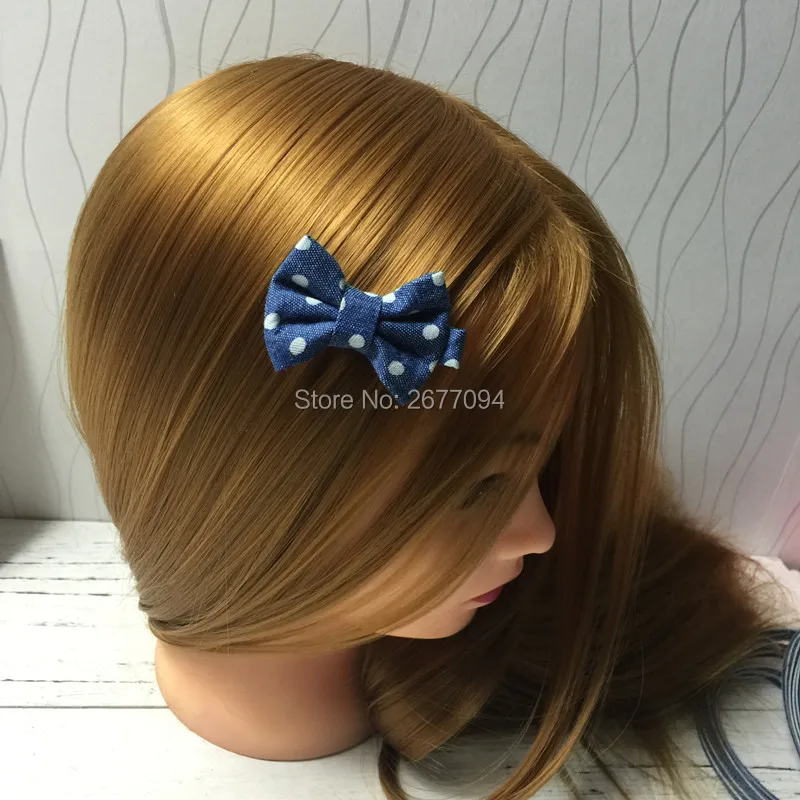 5 м/лот 10 25 40 мм ковбой джинсы лента Hairbow в полоску и горошек набивные ткани ленты DIY волосы бант вырез горловины Материал