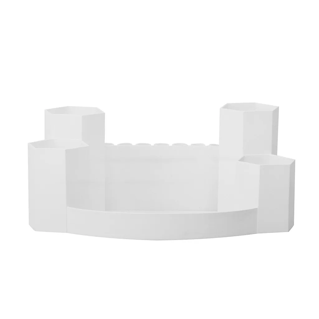 Пластиковый органайзер для макияжа коробка хранения Контейнер шкатулка