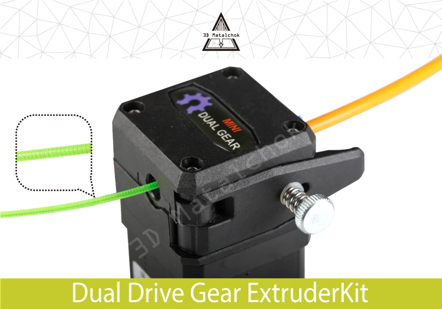 3D Matalchok обновленный клонированный Btech Drivegear Комплект двойной привод комплект передач для Prusa i3/CR-10/Ender mk8 3d принтер мини Боуден экструдер