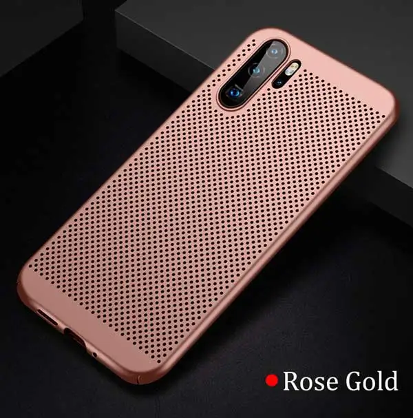 Чехол для huawei P30 Pro Чехол для huawei P30 P20 Lite mate 20 Pro матовый Жесткий ПК ультра тонкий теплоотвод чехол на заднюю панель телефона - Цвет: Rose gold